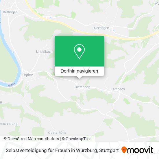 Selbstverteidigung für Frauen in Würzburg Karte