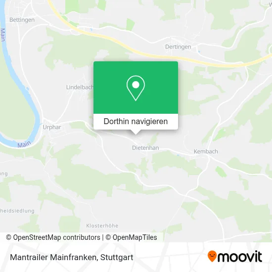 Mantrailer Mainfranken Karte