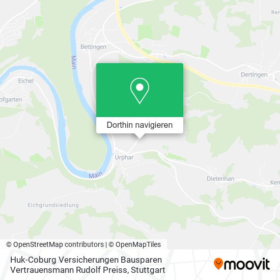 Huk-Coburg Versicherungen Bausparen Vertrauensmann Rudolf Preiss Karte