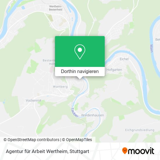 Agentur für Arbeit Wertheim Karte