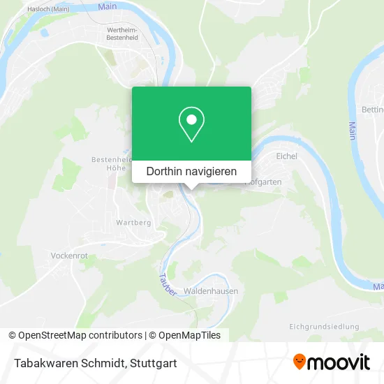 Tabakwaren Schmidt Karte