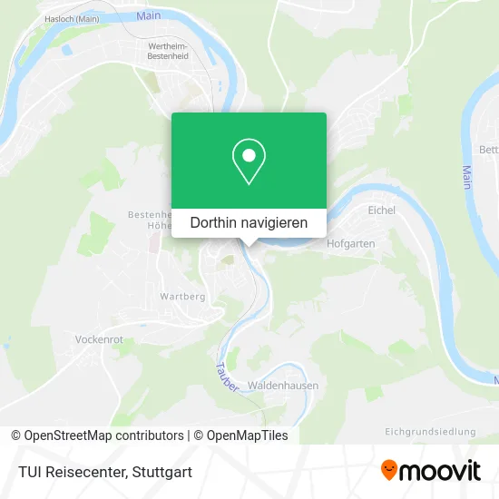 TUI Reisecenter Karte