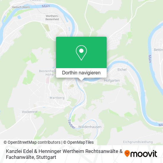 Kanzlei Edel & Henninger Wertheim Rechtsanwälte & Fachanwälte Karte