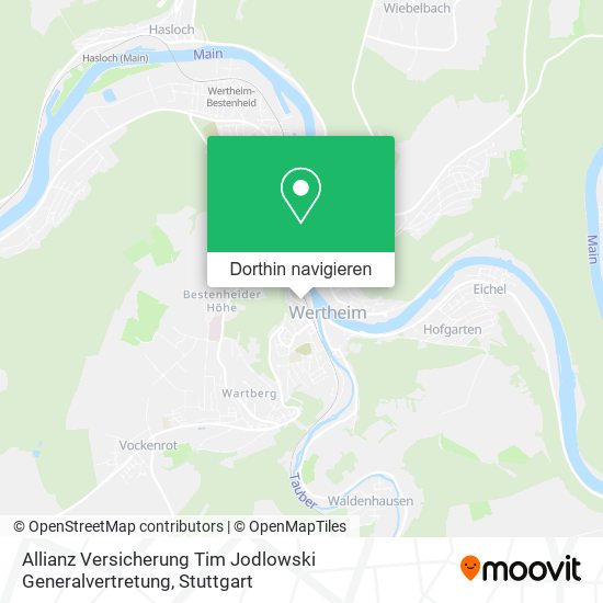 Allianz Versicherung Tim Jodlowski Generalvertretung Karte