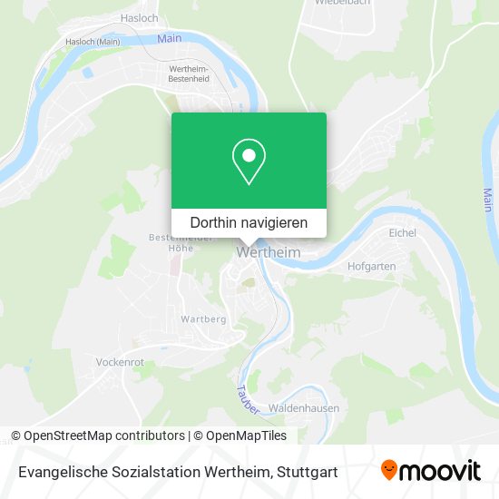 Evangelische Sozialstation Wertheim Karte