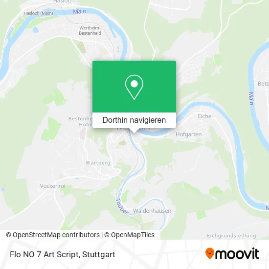 Flo NO 7 Art Script Karte