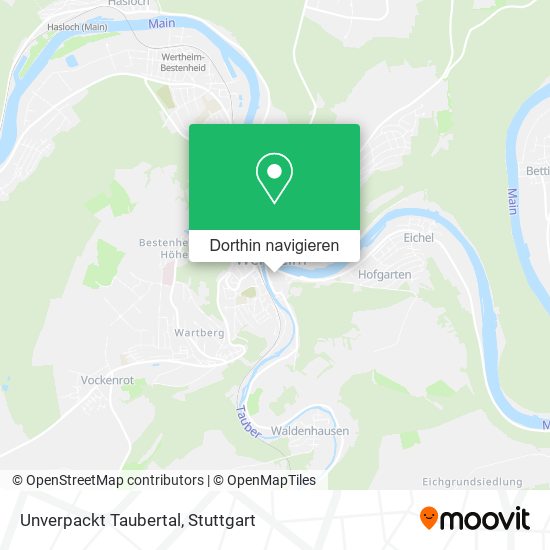 Unverpackt Taubertal Karte