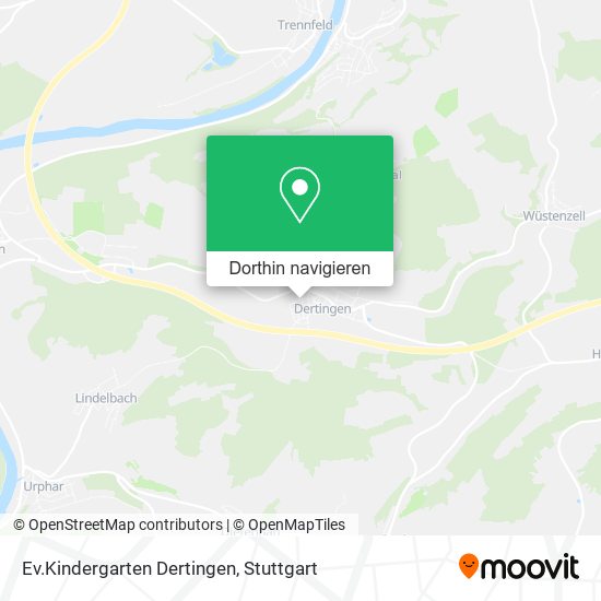 Ev.Kindergarten Dertingen Karte