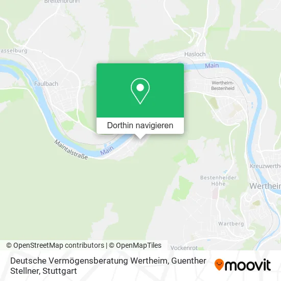 Deutsche Vermögensberatung Wertheim, Guenther Stellner Karte