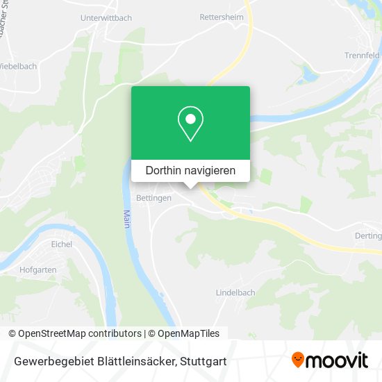 Gewerbegebiet Blättleinsäcker Karte