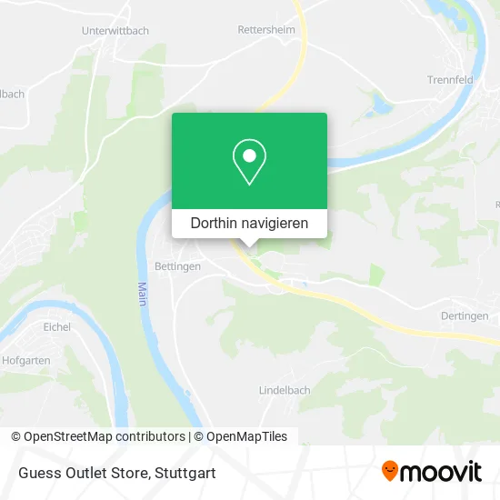 Guess Outlet Store Karte