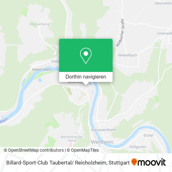 Billard-Sport-Club Taubertal/ Reicholzheim Karte