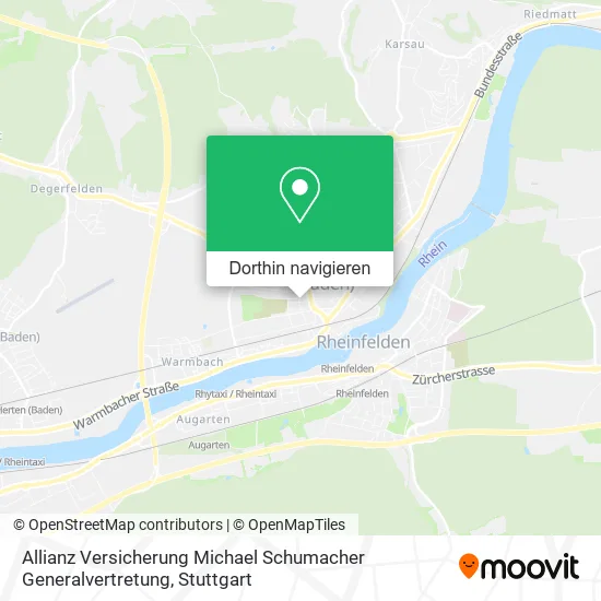 Allianz Versicherung Michael Schumacher Generalvertretung Karte