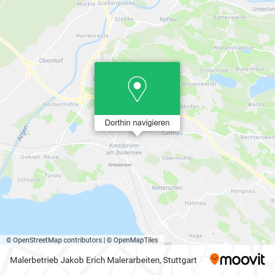 Malerbetrieb Jakob Erich Malerarbeiten Karte