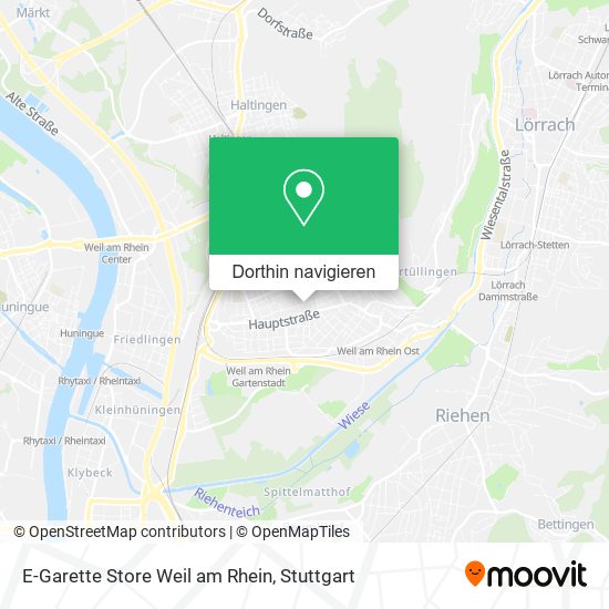 E-Garette Store Weil am Rhein Karte