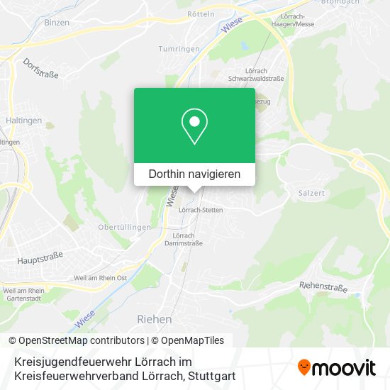 Kreisjugendfeuerwehr Lörrach im Kreisfeuerwehrverband Lörrach Karte