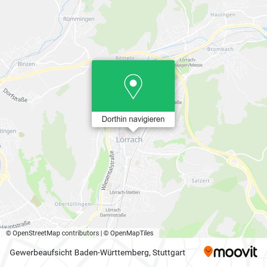 Gewerbeaufsicht Baden-Württemberg Karte