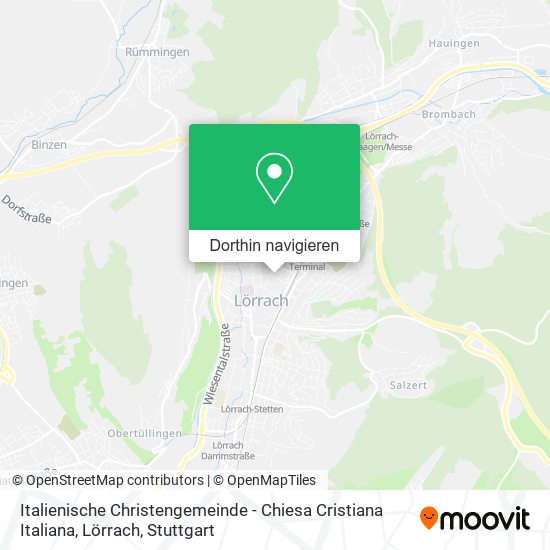 Italienische Christengemeinde - Chiesa Cristiana Italiana, Lörrach Karte
