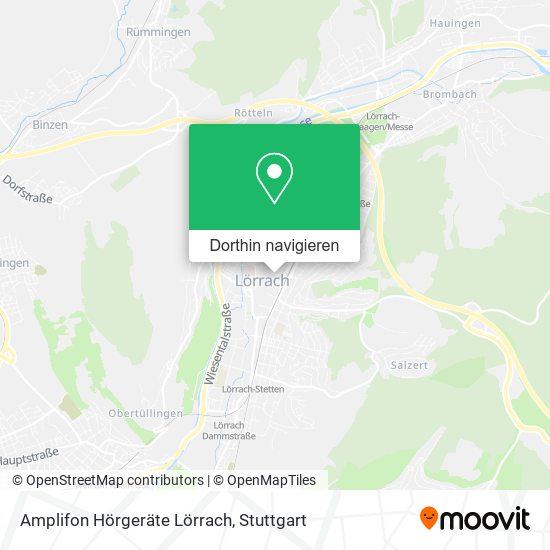 Amplifon Hörgeräte Lörrach Karte