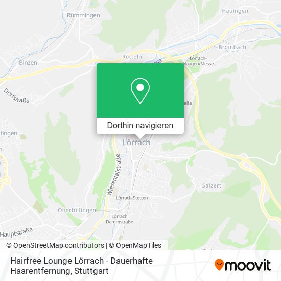 Hairfree Lounge Lörrach - Dauerhafte Haarentfernung Karte