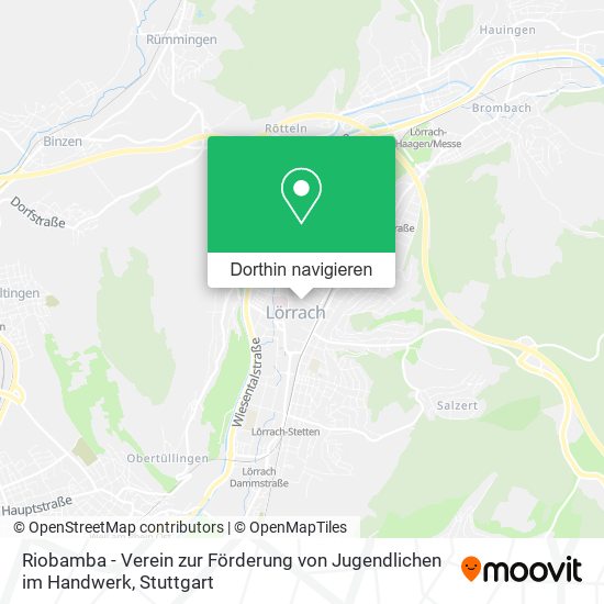 Riobamba - Verein zur Förderung von Jugendlichen im Handwerk Karte