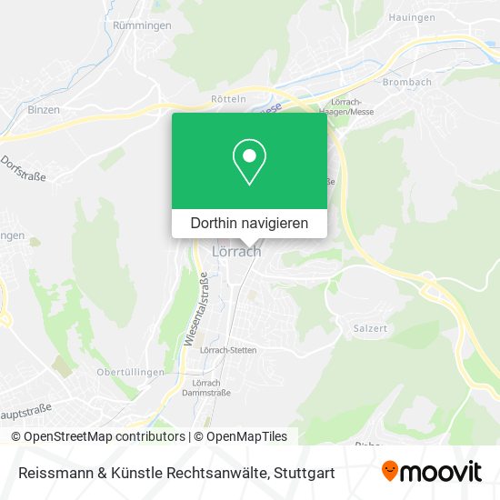 Reissmann & Künstle Rechtsanwälte Karte