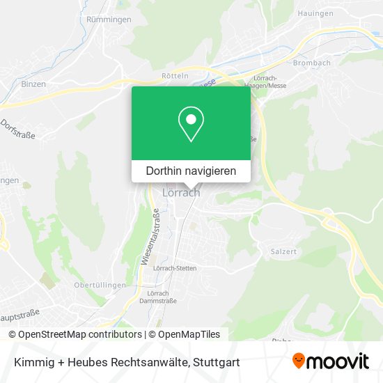 Kimmig + Heubes Rechtsanwälte Karte