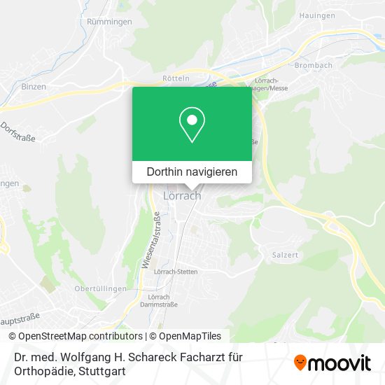 Dr. med. Wolfgang H. Schareck Facharzt für Orthopädie Karte