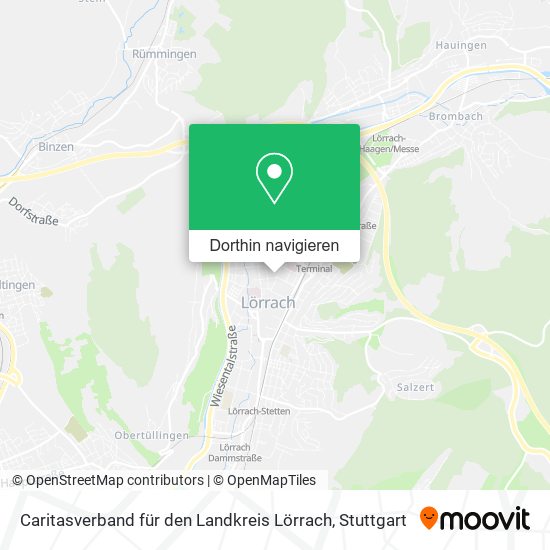Caritasverband für den Landkreis Lörrach Karte