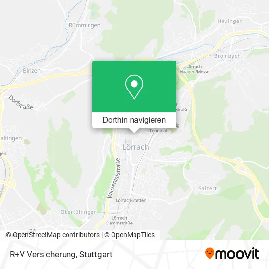 R+V Versicherung Karte