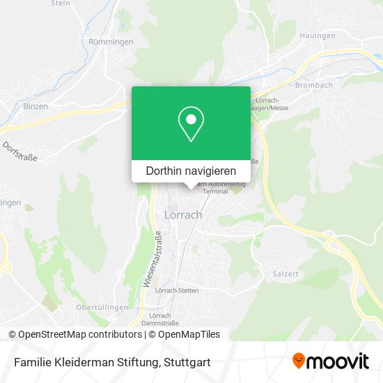 Familie Kleiderman Stiftung Karte