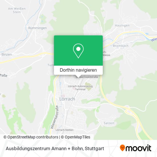 Ausbildungszentrum Amann + Bohn Karte