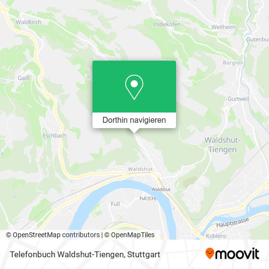 Telefonbuch Waldshut-Tiengen Karte