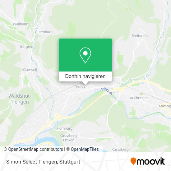 Simon Select Tiengen Karte