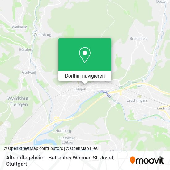 Altenpflegeheim - Betreutes Wohnen St. Josef Karte