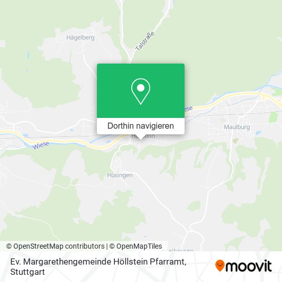 Ev. Margarethengemeinde Höllstein Pfarramt Karte