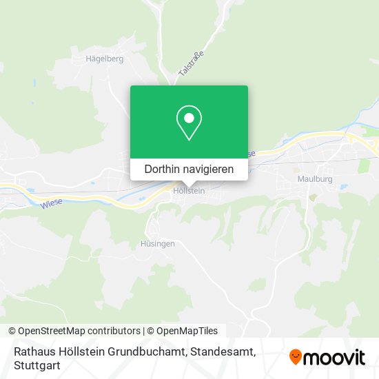 Rathaus Höllstein Grundbuchamt, Standesamt Karte