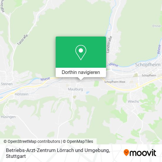 Betriebs-Arzt-Zentrum Lörrach und Umgebung Karte