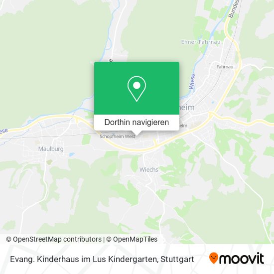 Evang. Kinderhaus im Lus Kindergarten Karte
