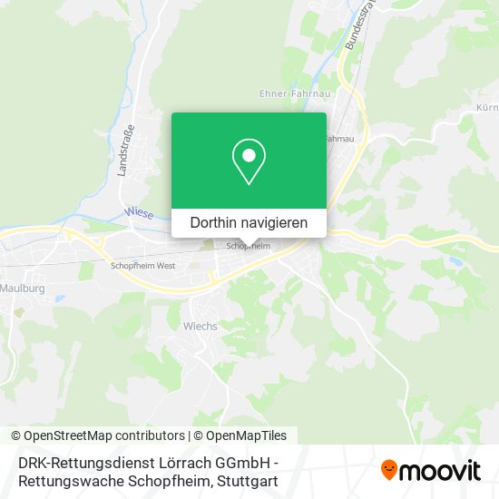 DRK-Rettungsdienst Lörrach GGmbH - Rettungswache Schopfheim Karte