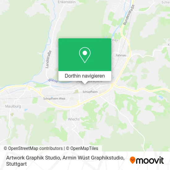 Artwork Graphik Studio, Armin Wüst Graphikstudio Karte