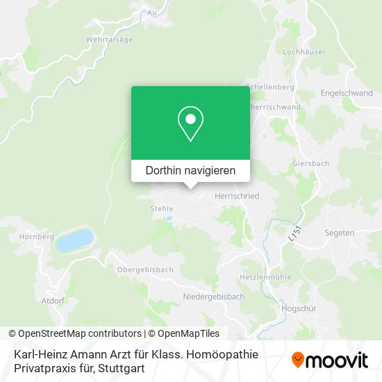 Karl-Heinz Amann Arzt für Klass. Homöopathie Privatpraxis für Karte