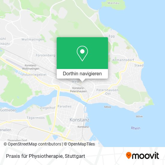 Praxis für Physiotherapie Karte