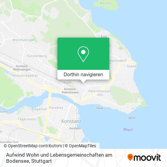 Aufwind Wohn und Lebensgemeinschaften am Bodensee Karte