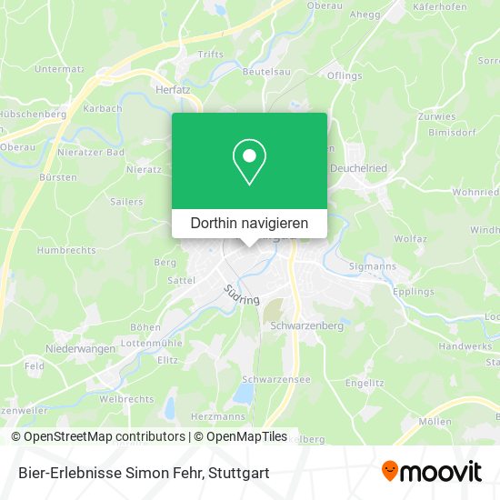 Bier-Erlebnisse Simon Fehr Karte