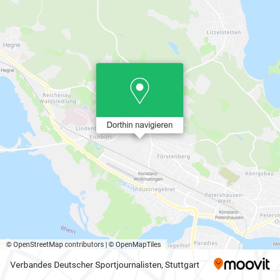 Verbandes Deutscher Sportjournalisten Karte