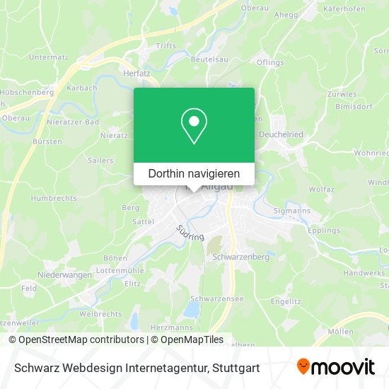 Schwarz Webdesign Internetagentur Karte