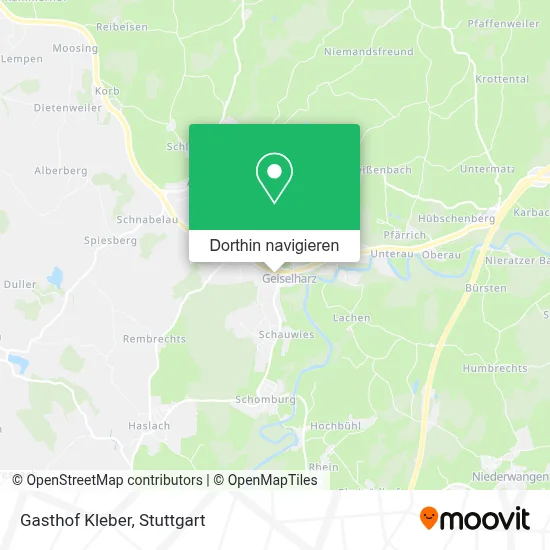 Gasthof Kleber Karte