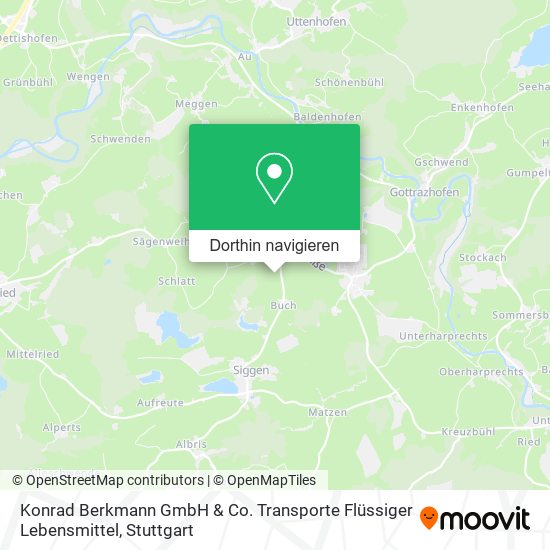 Konrad Berkmann GmbH & Co. Transporte Flüssiger Lebensmittel Karte