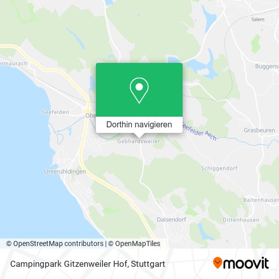 Campingpark Gitzenweiler Hof Karte